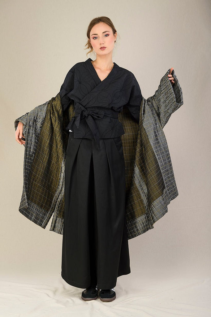 Kimono NODO noir - CATHERINE VALENTIN