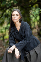 Kimono NODO noir - CATHERINE VALENTIN