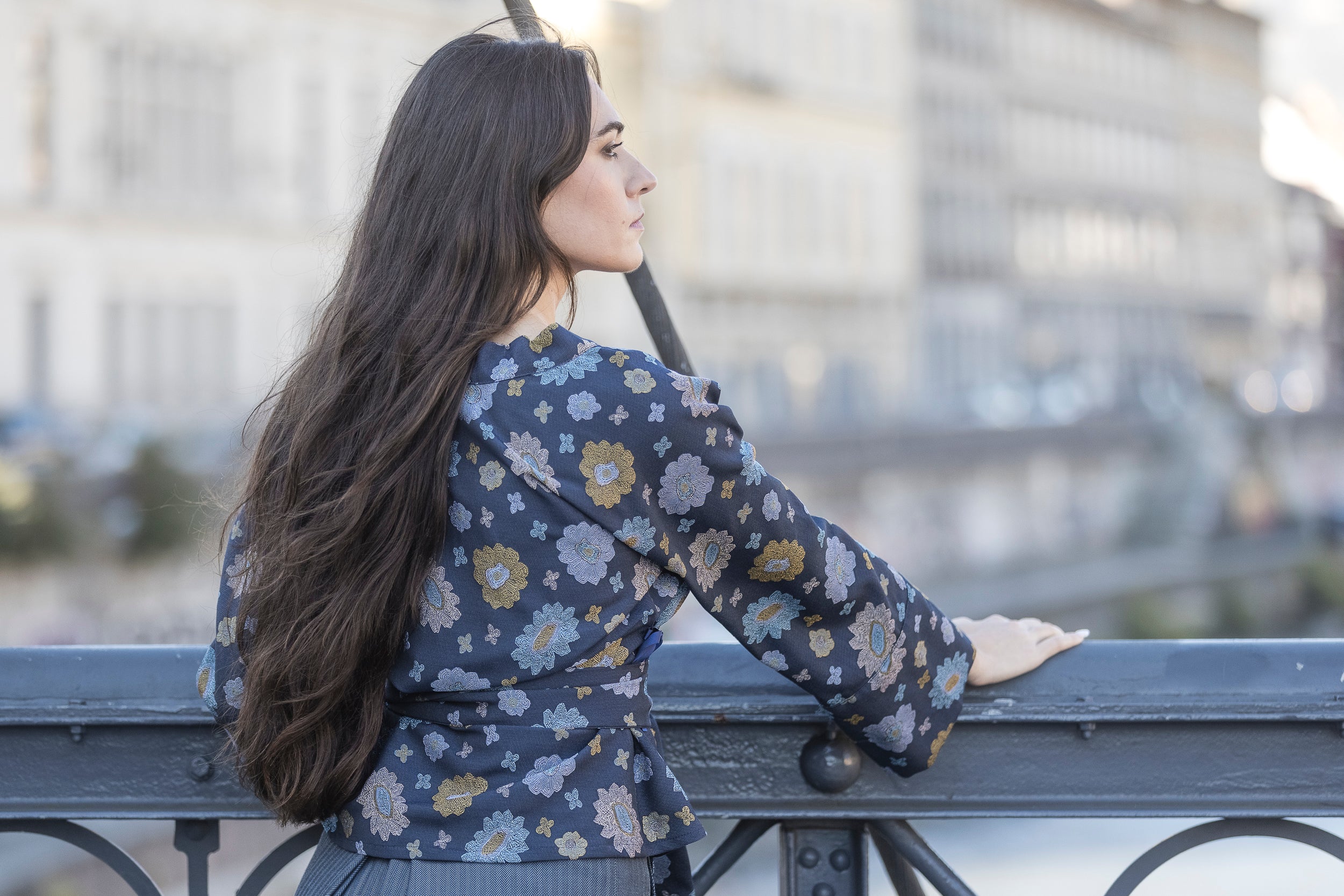 Kimono OKU bleu - CATHERINE VALENTIN