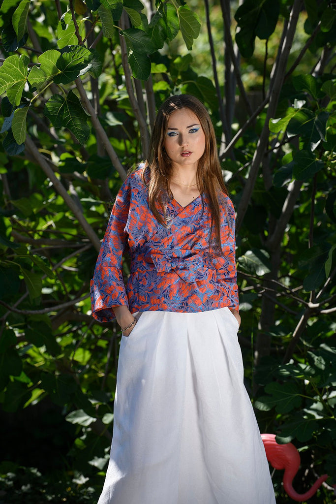 Kimono POPÏ fleur - CATHERINE VALENTIN