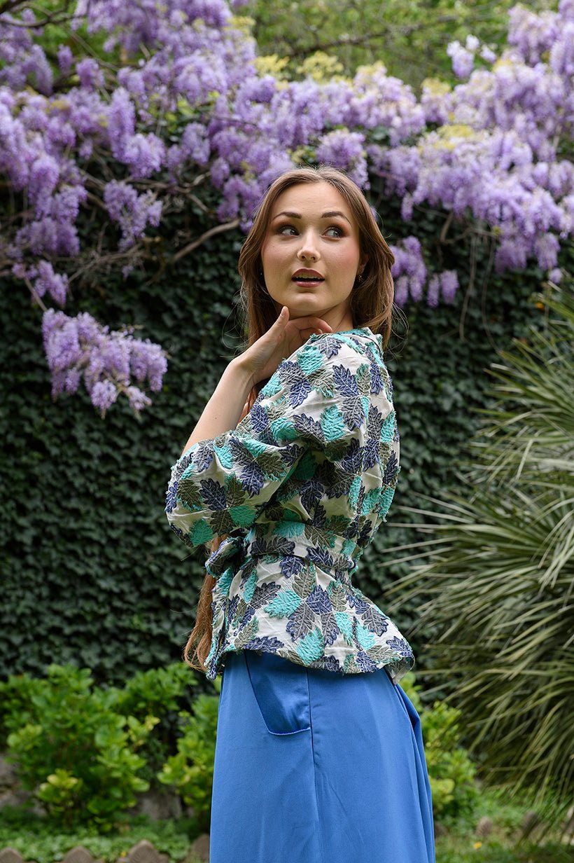 Kimono STUPA Bleu - CATHERINE VALENTIN