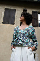 Kimono STUPA Bleu - CATHERINE VALENTIN