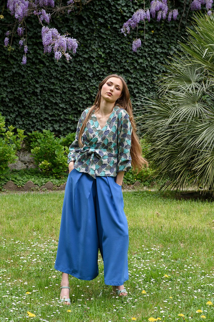 Kimono STUPA Bleu - CATHERINE VALENTIN