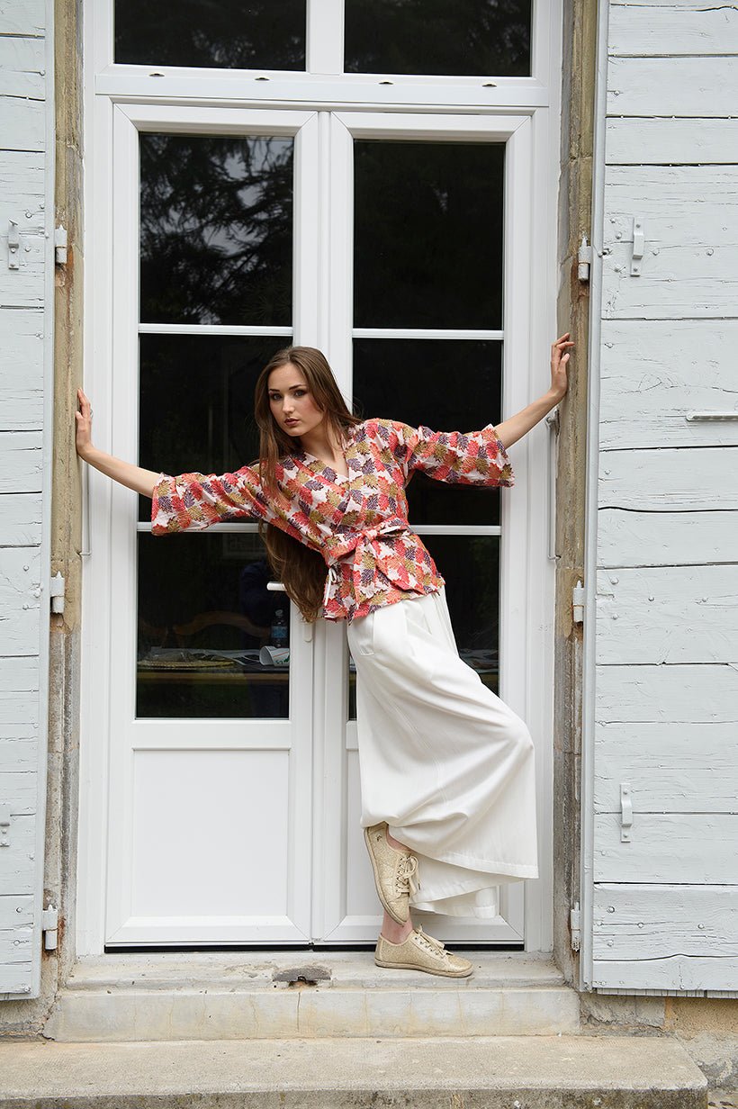 Kimono STUPA orange - CATHERINE VALENTIN