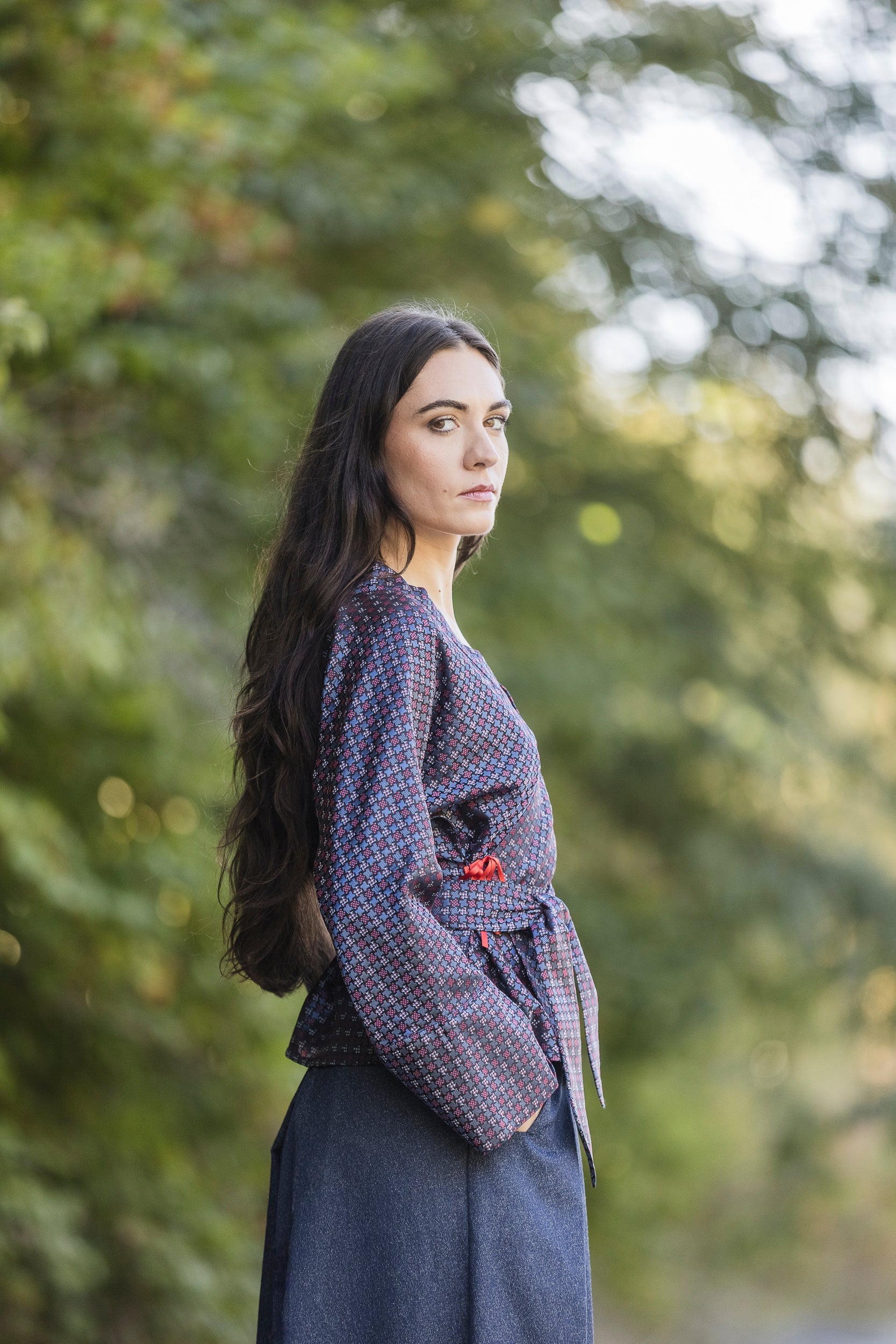 Kimono YORU bleu - CATHERINE VALENTIN