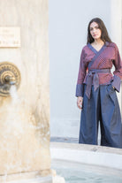 Kimono YORU bleu - CATHERINE VALENTIN