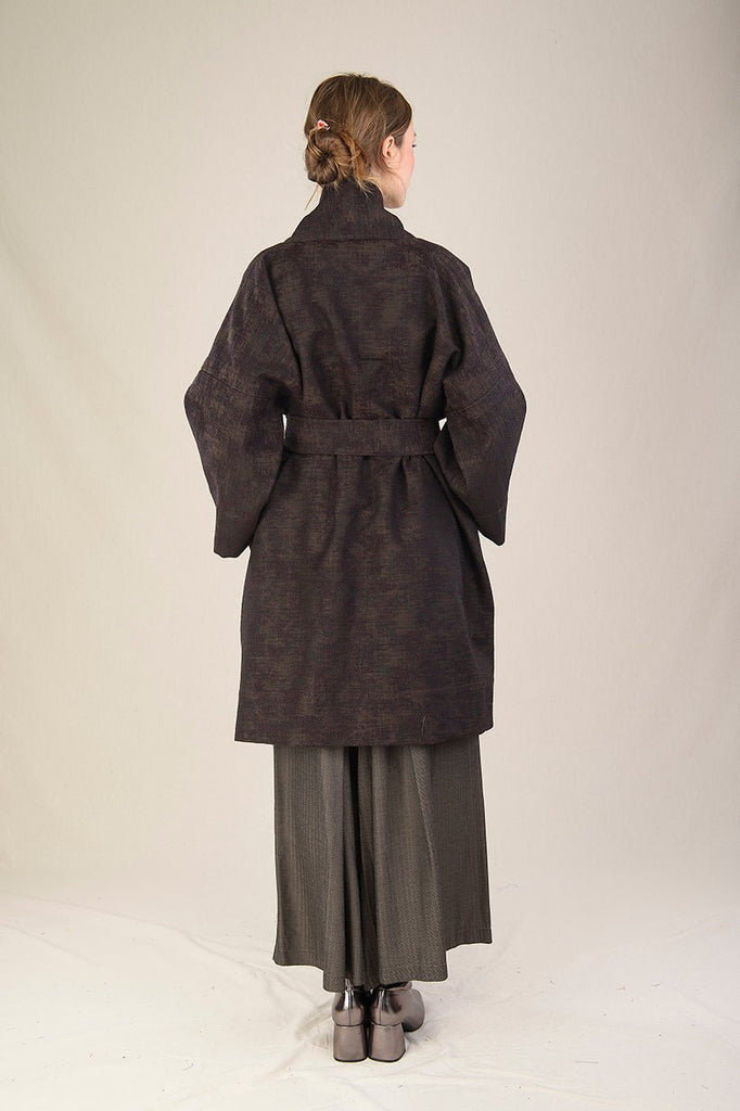 Manteau Kimono AKI marron - CATHERINE VALENTIN