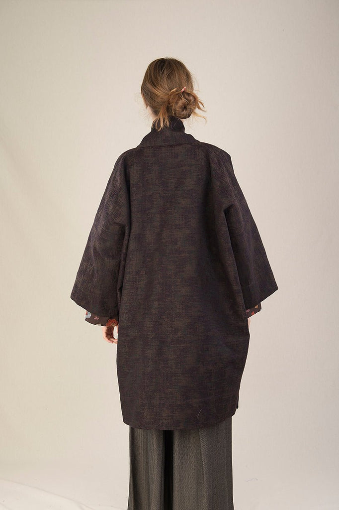 Manteau Kimono AKI marron - CATHERINE VALENTIN