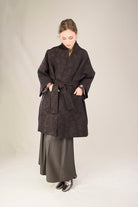 Manteau Kimono AKI marron - CATHERINE VALENTIN