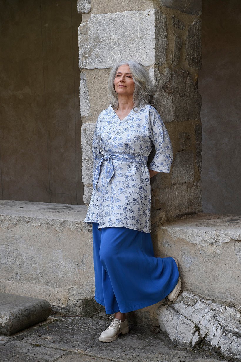 NATSU Kimono BANINA bleu - CATHERINE VALENTIN