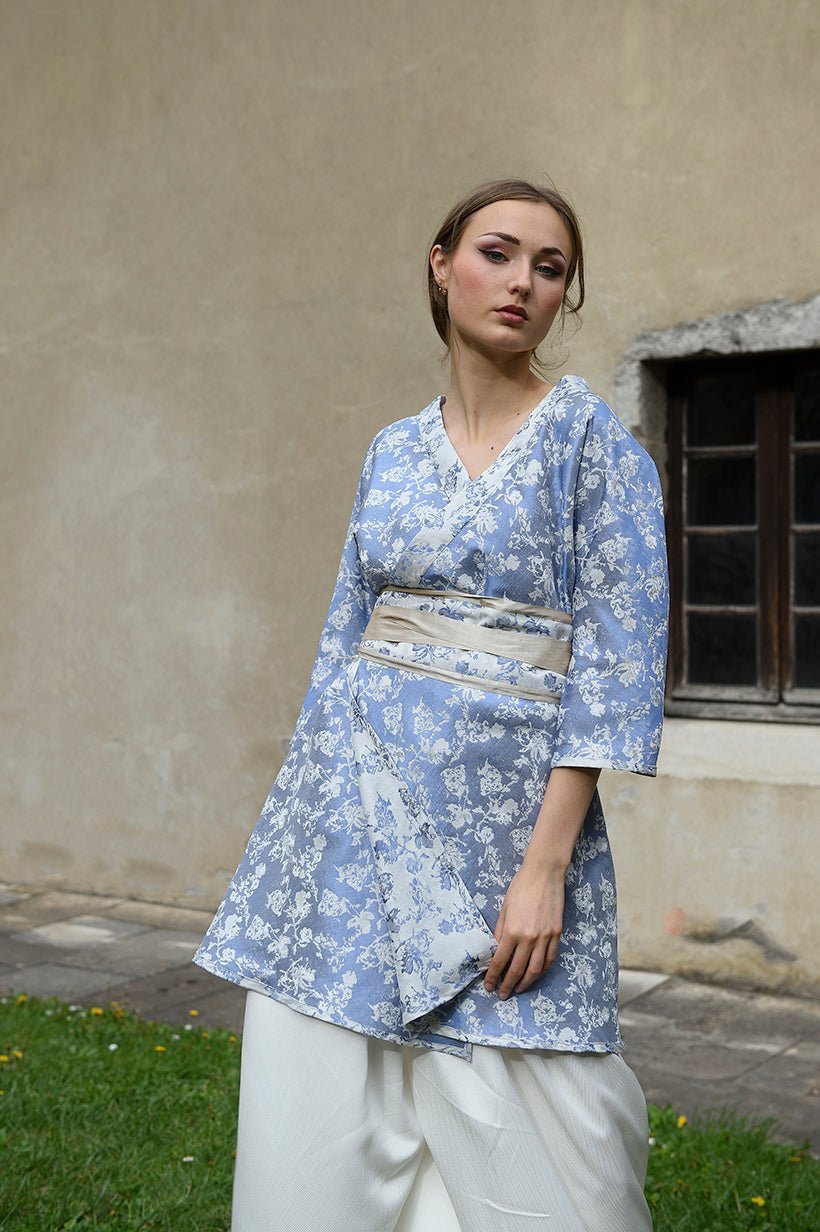 NATSU Kimono BANINA bleu - CATHERINE VALENTIN