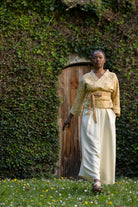 Pantalon hakama BANIRA vanille et kimono SHIMOKU - CATHERINE VALENTIN