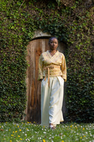 Pantalon hakama BANIRA vanille et kimono SHIMOKU  - CATHERINE VALENTIN