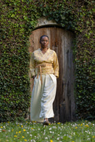 Pantalon hakama BANIRA vanille et kimono SHIMOKU - CATHERINE VALENTIN