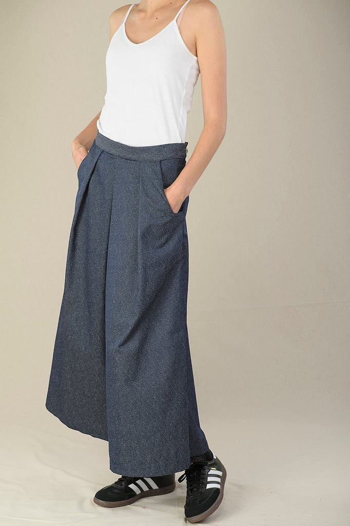 Pantalon hakama femme KOJIMA jean bleu - CATHERINE VALENTIN