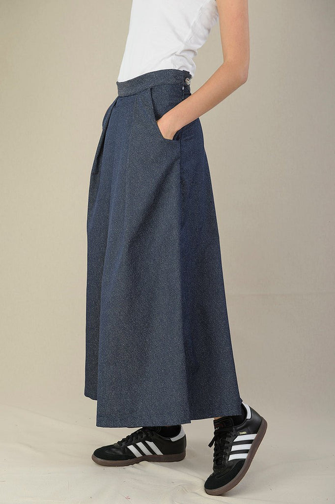 Pantalon hakama femme KOJIMA jean bleu - CATHERINE VALENTIN