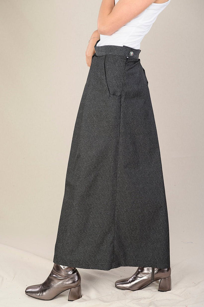 Pantalon hakama femme KOJIMA jean noir - CATHERINE VALENTIN