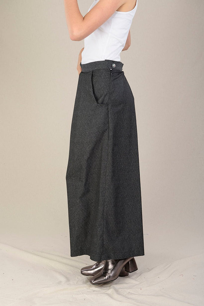 Pantalon hakama femme KOJIMA jean noir - CATHERINE VALENTIN