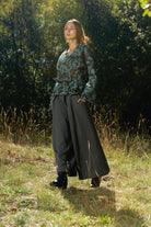 Pantalon hakama HISHI gris ardoise - CATHERINE VALENTIN