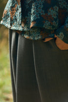 Pantalon hakama HISHI gris ardoise - CATHERINE VALENTIN