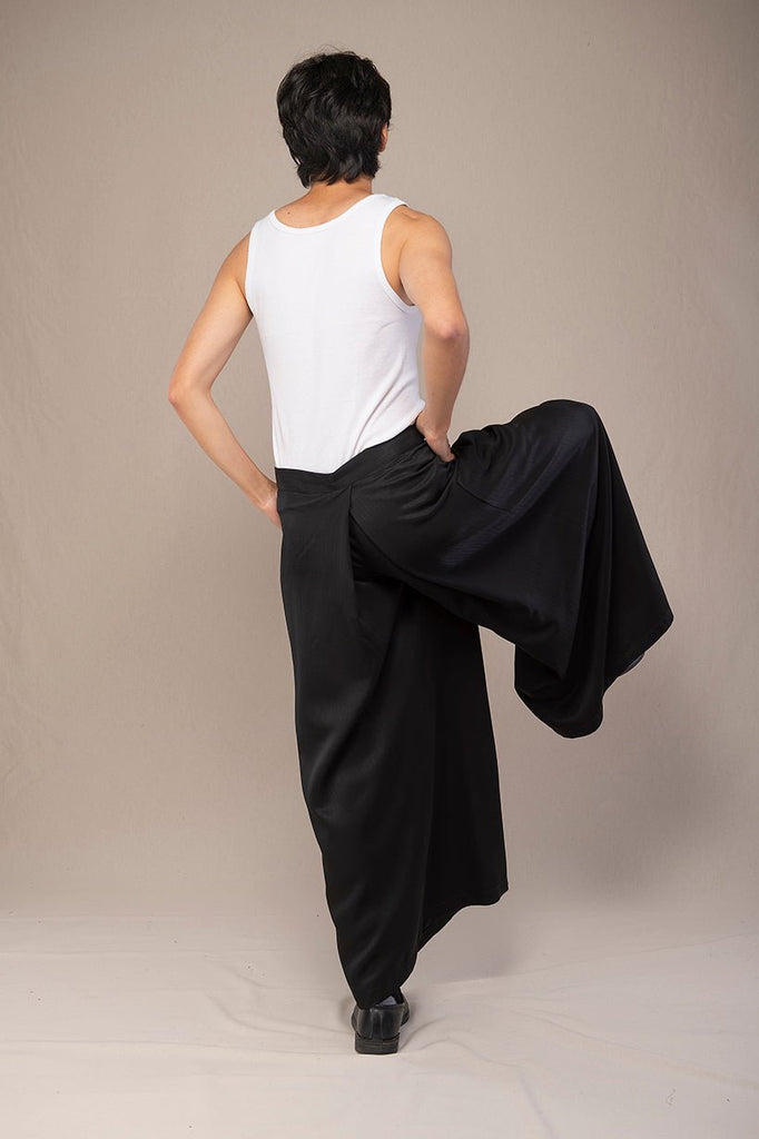 Pantalon hakama homme KURO noir - CATHERINE VALENTIN