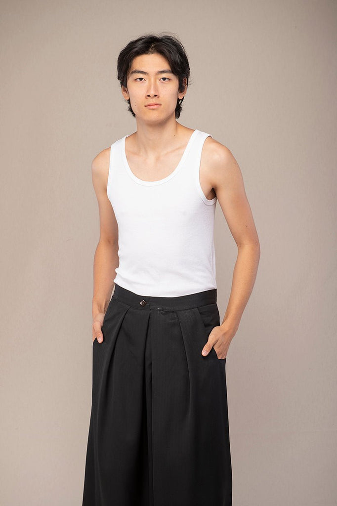 Pantalon hakama homme KURO noir - CATHERINE VALENTIN