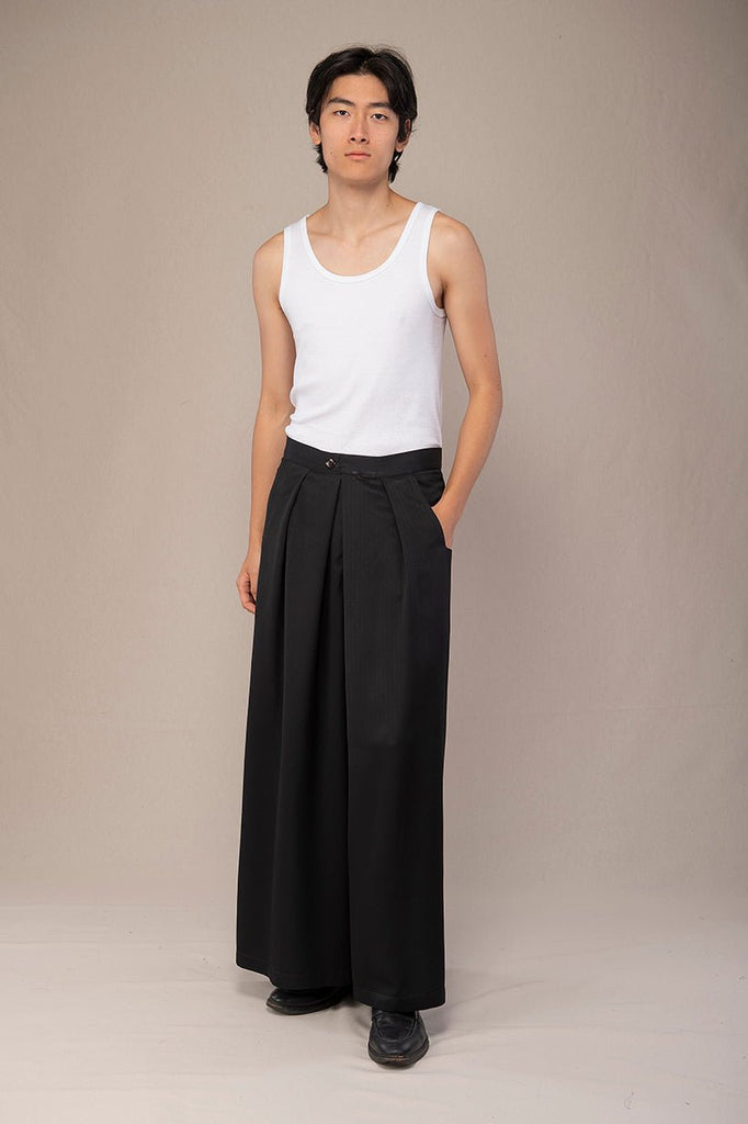 Pantalon hakama homme KURO noir - CATHERINE VALENTIN