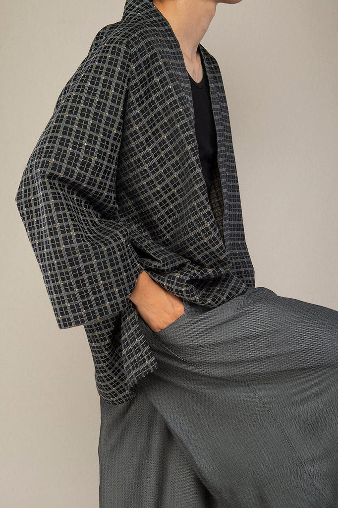 Pantalon hakama homme NESUMI gris - CATHERINE VALENTIN