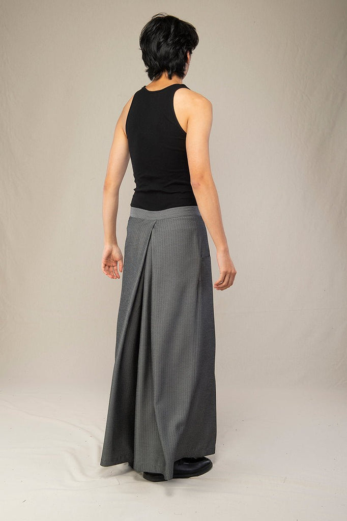 Pantalon hakama homme NESUMI gris - CATHERINE VALENTIN