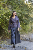 Pantalon hakama jean KOJIMA bleu - CATHERINE VALENTIN