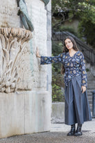 Pantalon hakama JINSU bleu - CATHERINE VALENTIN