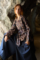 Pantalon hakama KOJIMA bleu - CATHERINE VALENTIN