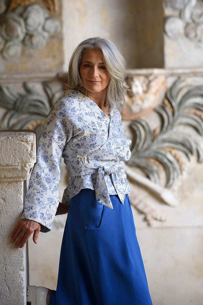 Pantalon Hakama KONIRO Bleu - CATHERINE VALENTIN