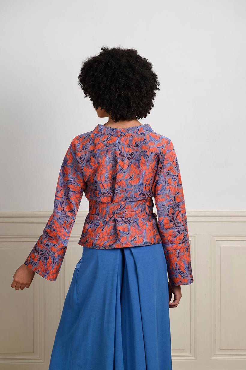 Pantalon Hakama KONIRO Bleu - CATHERINE VALENTIN