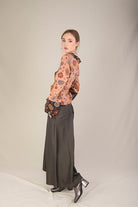 Pantalon hakama KURI marron glacé - CATHERINE VALENTIN