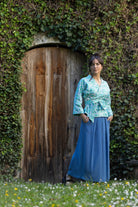 Pantalon Hakama large KONIRO Bleu - CATHERINE VALENTIN