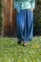 Pantalon Hakama large KONIRO Bleu - CATHERINE VALENTIN