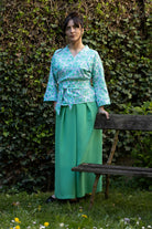 Pantalon hakama large MATCHA vert - CATHERINE VALENTIN
