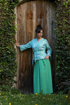 Pantalon hakama large MATCHA vert - CATHERINE VALENTIN