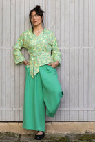 Pantalon hakama MATCHA vert - CATHERINE VALENTIN