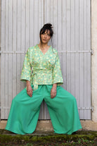 Pantalon hakama MATCHA vert - CATHERINE VALENTIN