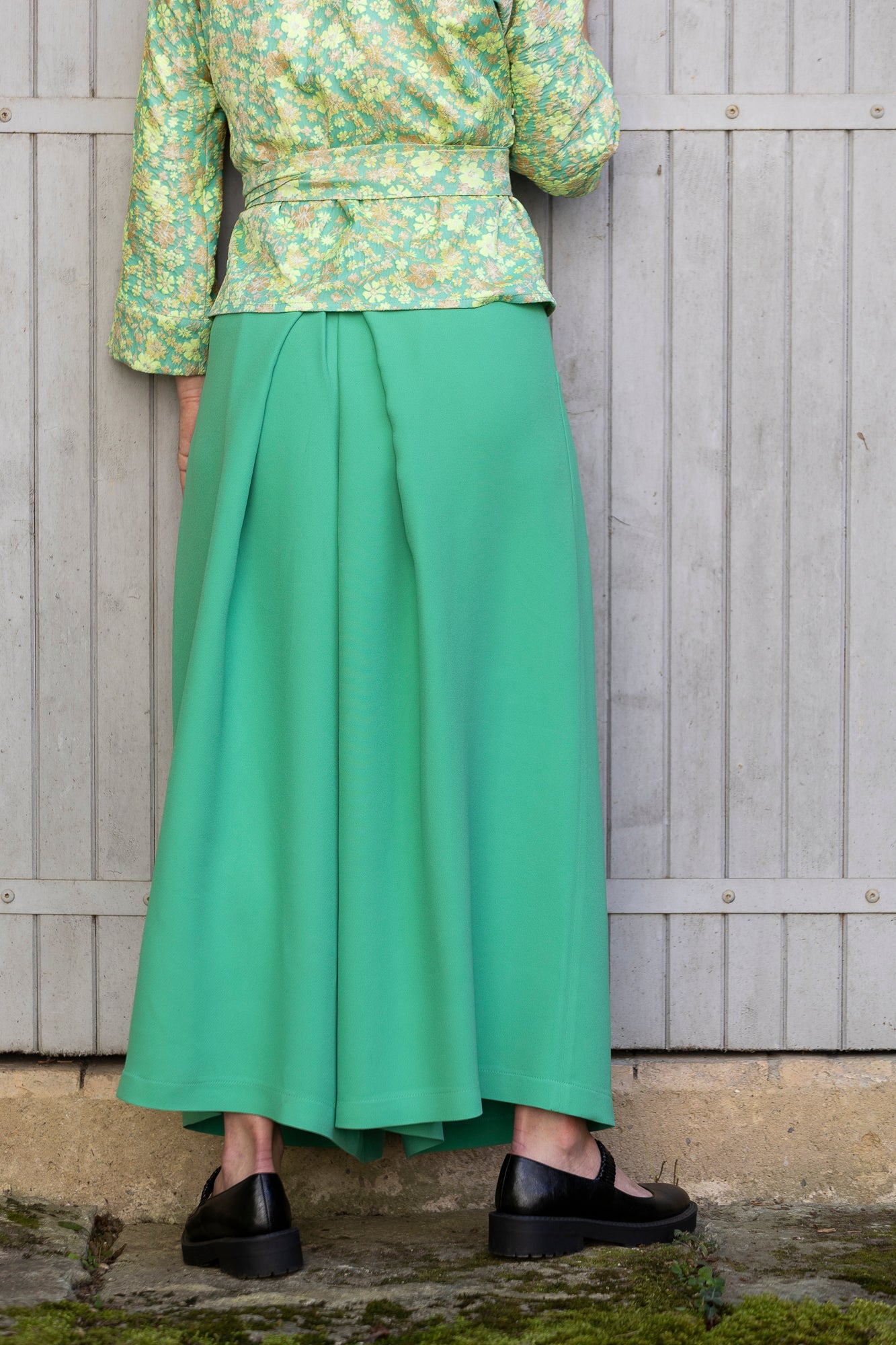 Pantalon hakama MATCHA vert - CATHERINE VALENTIN