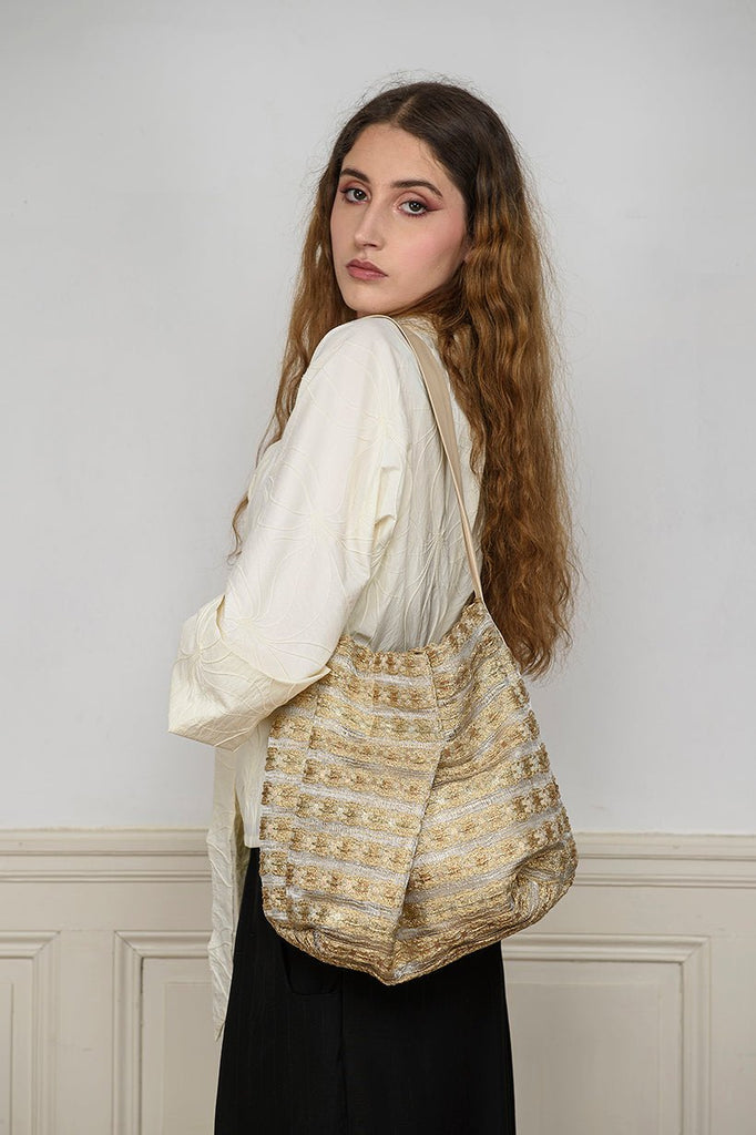 Sac KAIMONO jaune d'or - CATHERINE VALENTIN