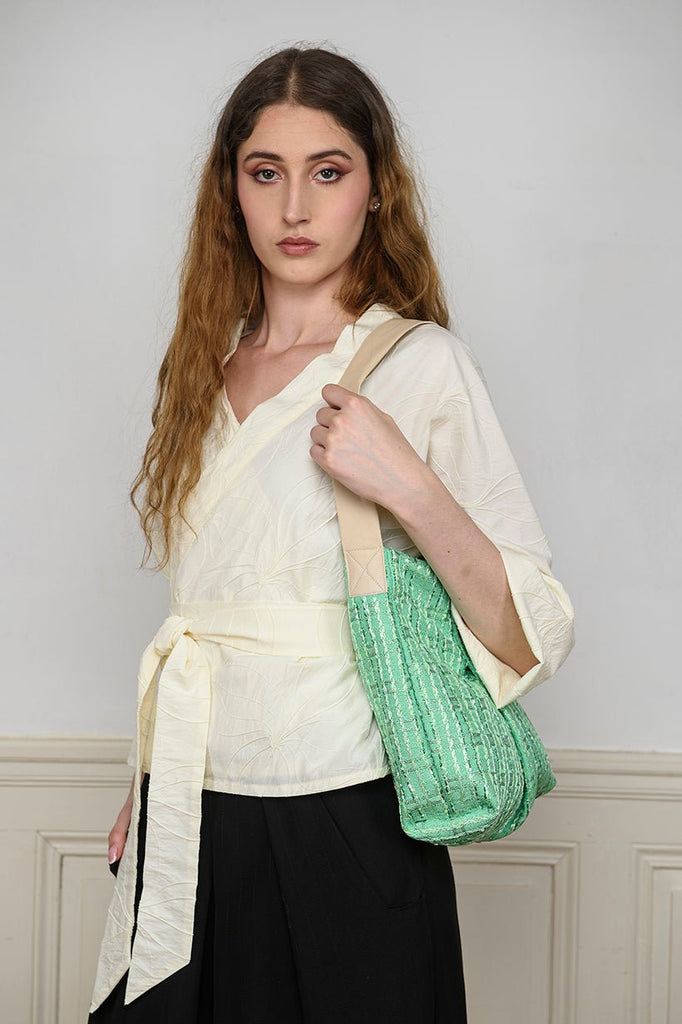 Sac KAIMONO vert - CATHERINE VALENTIN