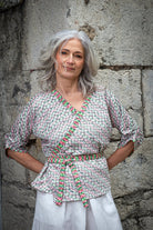 Kimono AJISAÏ vert - CATHERINE VALENTIN