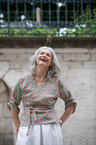 Kimono AJISAÏ vert - CATHERINE VALENTIN