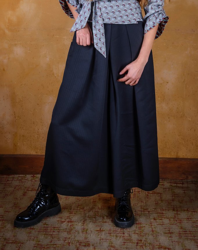 Pantalon hakama KURO noir - CATHERINE VALENTIN